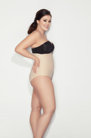 Wysokie figi mocno ściskające L 01 beż