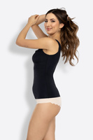 Koszulka laserowo cięta z wbudowanym biustonoszem FEEL GOOD TOP czarna