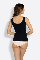 Koszulka laserowo cięta z wbudowanym biustonoszem FEEL GOOD TOP czarna