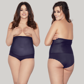 Wysokie figi wyszczuplające GLAM granat