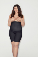 Wysokie figi z nogawkami GLAM FORM 3XL-5XL czerń