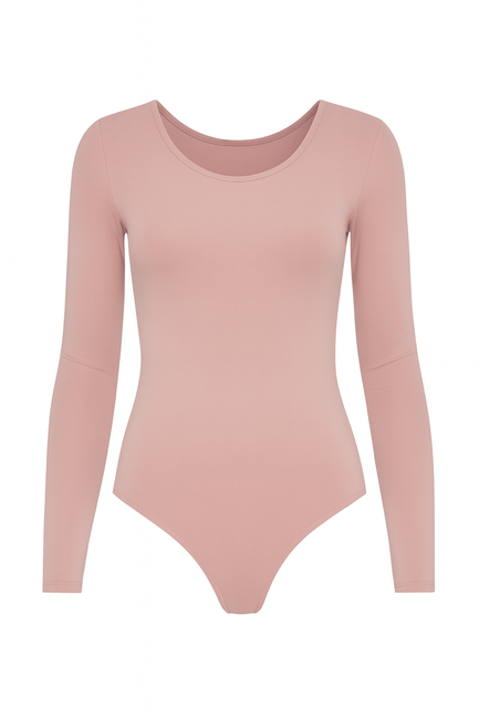 Body bawełniane Julia pudrowy róż