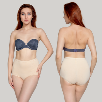 Bawełniane figi Lara Wysoka beż