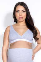 Top ciążowy Lilly 2-pack szary/pudrowy róż