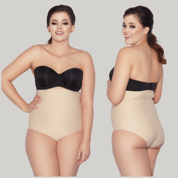 Wysokie figi mocno ściskające L 01 beż