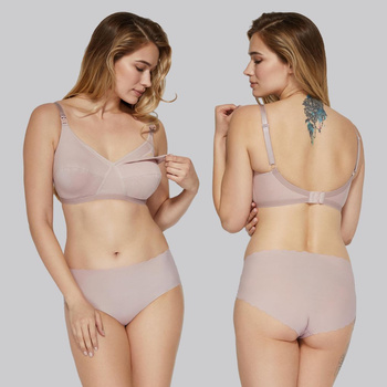 Biustonosz do karmienia MILKY pudrowy róż