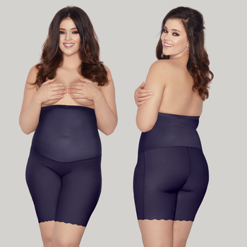 Wysokie figi z nogawkami GLAM FORM granat