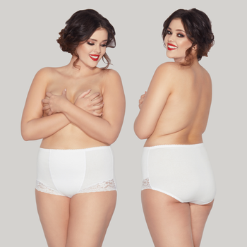 Figi bawełniane ELA MAX biel 3XL-5XL