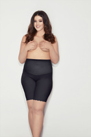 Figi z nogawkami GLAM FORM LOW 3XL-5XL czerń