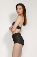 Bawełniane figi Lara Wysoka czerń