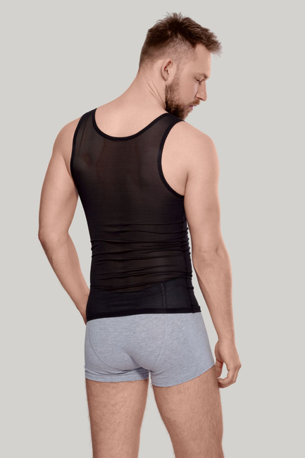 KOSZULKA wyszczuplająca męska BODY PERFECT 170/180 czerń