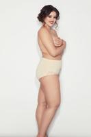 Figi bawełniane ELA MAX beż 3XL-5XL