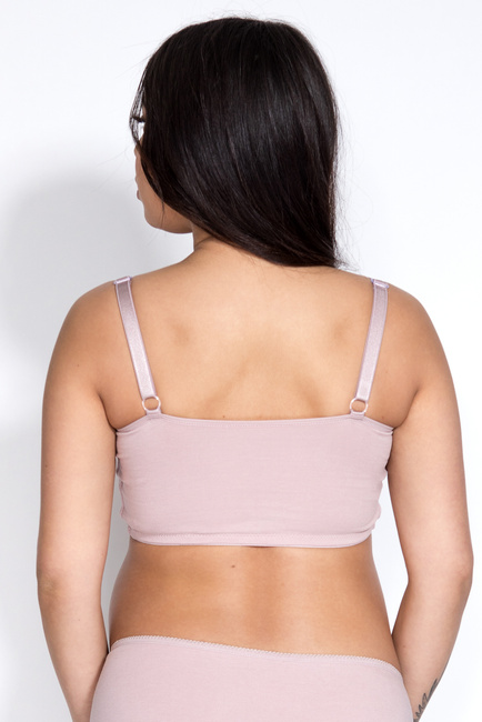 Top do karmienia Easy Bra pudrowy róż