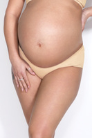 Figi Mama Panty beżowe