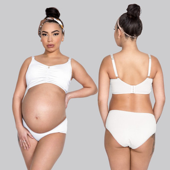 Biustonosz do karmienia Mama Bra biały