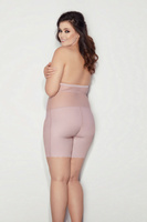 Wysokie figi z nogawkami GLAM FORM 3XL-5XL pudrowy róż