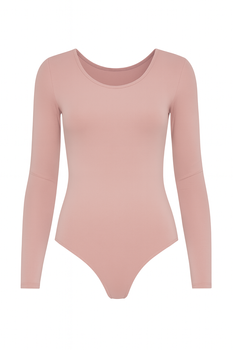 Body bawełniane Julia pudrowy róż