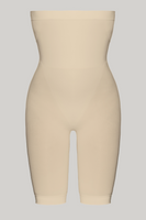 Wysokie figi bezszwowe z nogawkami Elite VI beż