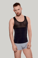 KOSZULKA wyszczuplająca męska BODY PERFECT 180/190 czerń 2-pak