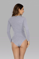 Body bawełniane Julia szary melange
