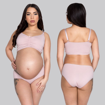 Top do karmienia Easy Bra pudrowy róż