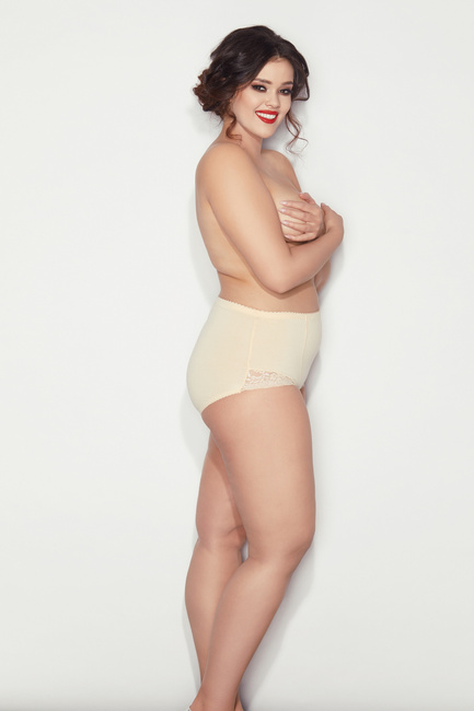 Figi bawełniane ELA SUPER beż 6XL-9XL