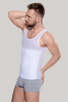 KOSZULKA wyszczuplająca męska BODY PERFECT 180/190 biel