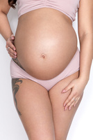 Figi Mama Panty pudrowy róż