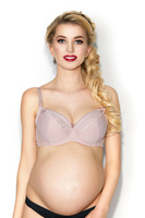 Biustonosz do karmienia Mammi pudrowy róż