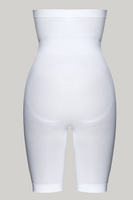 Wysokie figi bezszwowe z nogawkami Elite VI biel