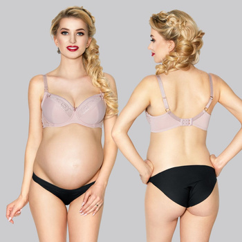 Biustonosz do karmienia Mammi pudrowy róż