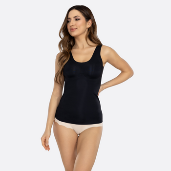 Koszulka laserowo cięta z wbudowanym biustonoszem FEEL GOOD TOP czarna