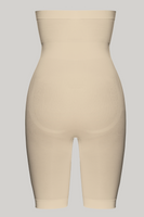 Wysokie figi bezszwowe z nogawkami Elite VI beż