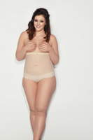 Wysokie stringi modelujące GLAM STRING beż