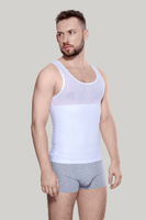 KOSZULKA wyszczuplająca męska BODY PERFECT 180/190 biel 2-pak