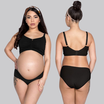 Biustonosz do karmienia Mama Bra czarny