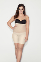Wysokie figi z nogawkami GLAM FORM 3XL-5XL beż