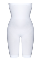 Wysokie figi bezszwowe z nogawkami Elite VI biel