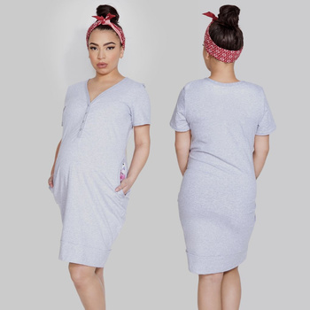 Koszulka Mama Dress szara