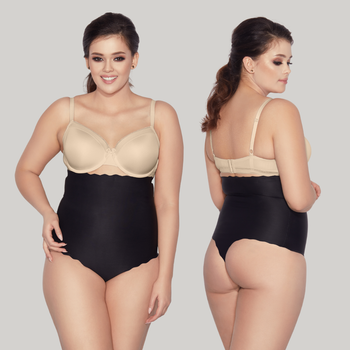 Wysokie stringi mocno ściskające L 01 STRING czerń