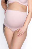 Figi ciążowe na brzuch Mama Belly pudrowy róż