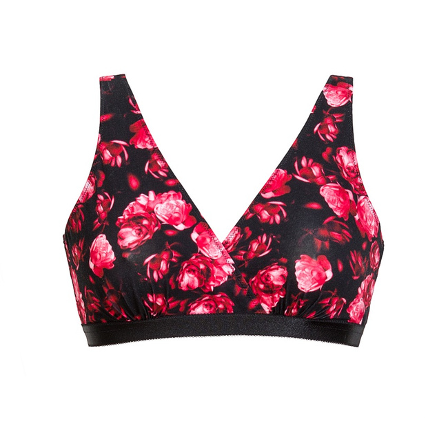 Top ciążowy Lilly 2-pack czarny/peony