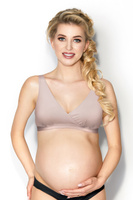 Top ciążowy Lilly 2-pack czarny/pudrowy róż