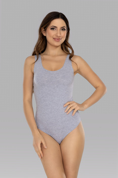 Body bawełniane Mila szary melange