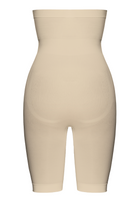 Wysokie figi bezszwowe z nogawkami Elite VI beż