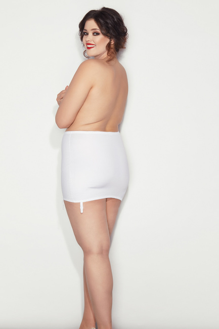 Wyszczuplający pas do pończoch IRA biel