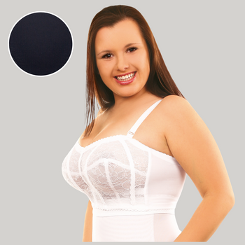 Biustonosz- gorset na duży biust PERLA czerń