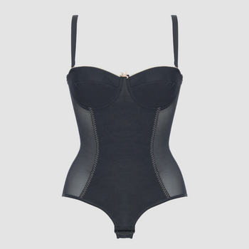 Body modelujące z usztywnianymi miseczkami SENSUAL BLACK