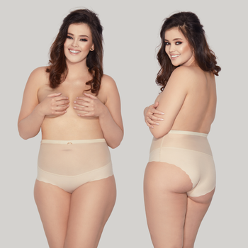 Figi opinające GLAM LOW 3XL- 5XL beż