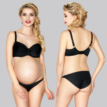 Biustonosz do karmienia Mammi czarny